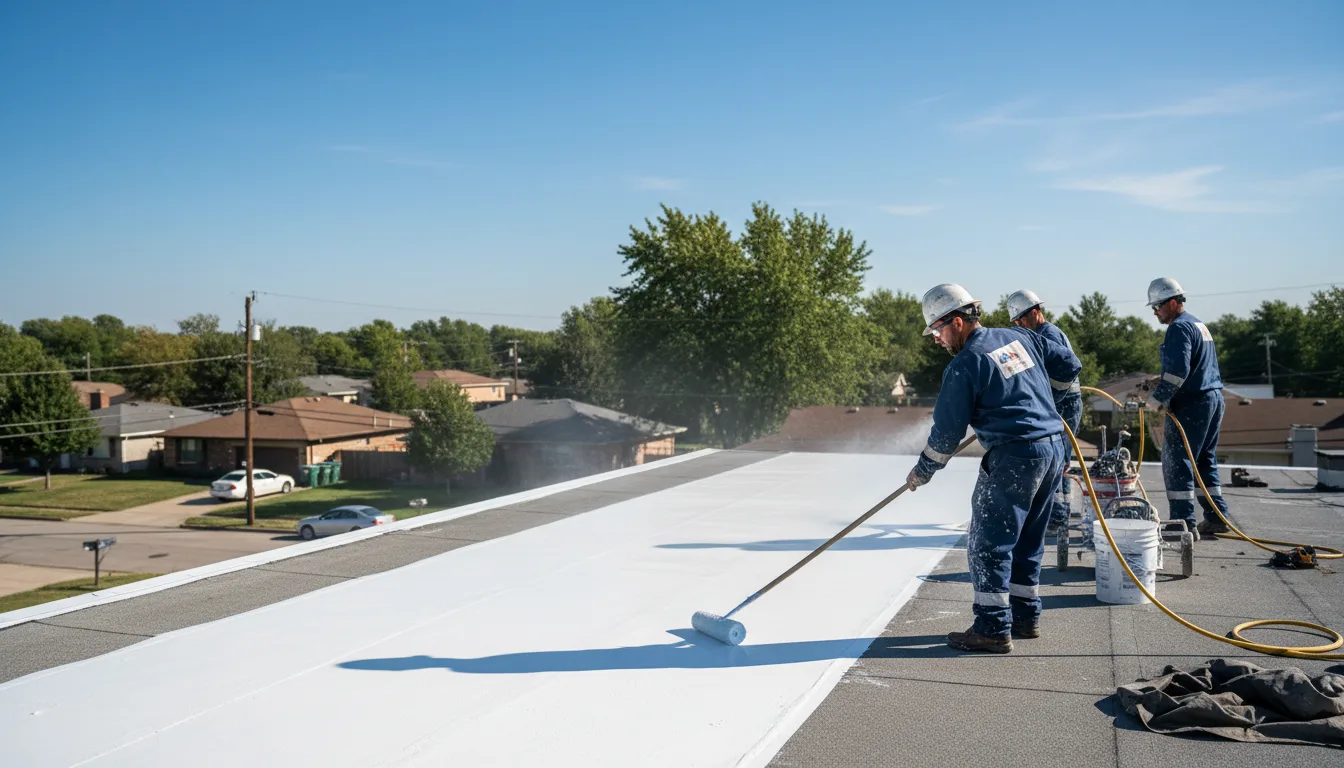Commercial roof coating in Nedrow, NY near me